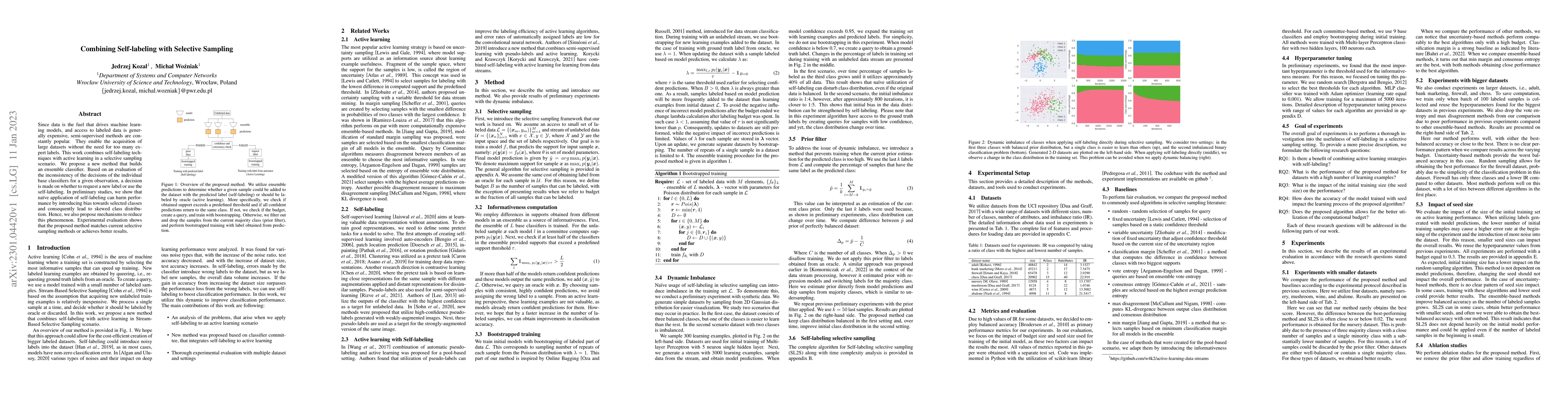 Thumbnail for Combining Self-labeling with Selective Sampling