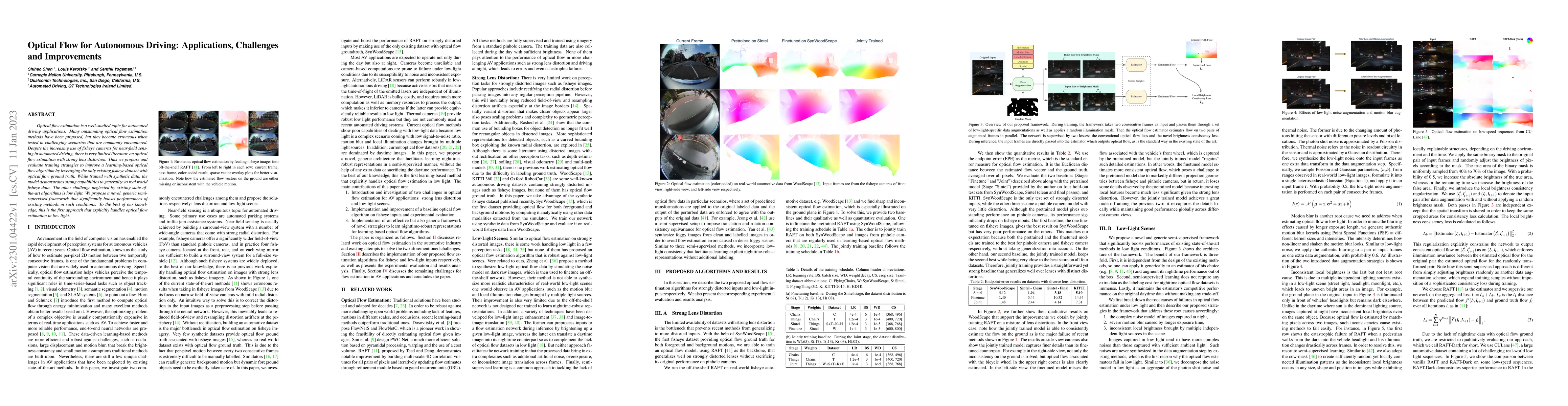 Thumbnail for Optical Flow for Autonomous Driving: Applications, Challenges and
  Improvements