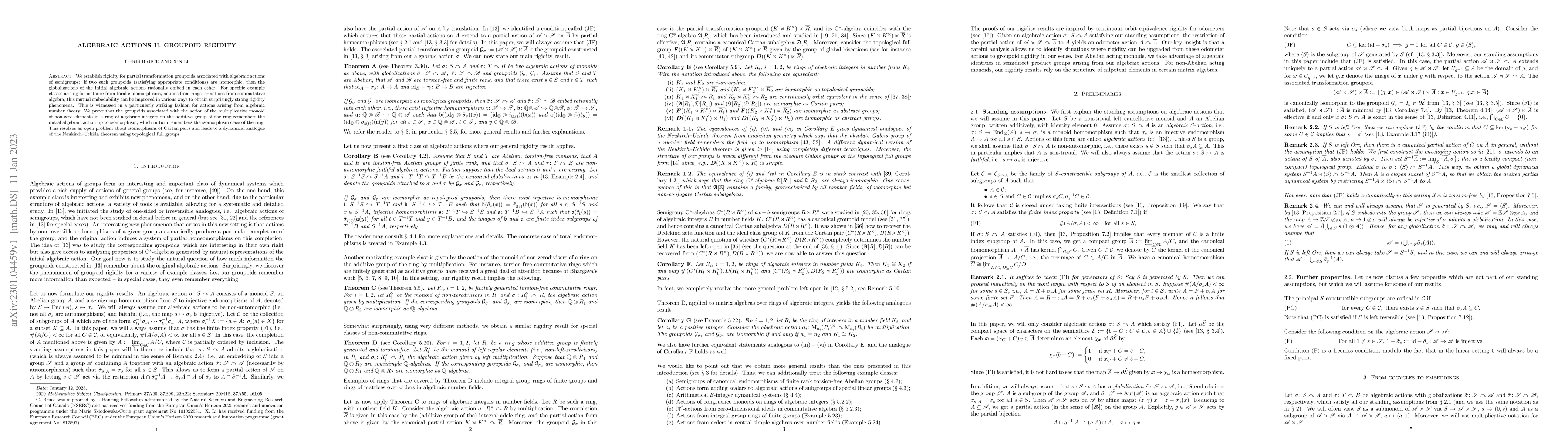 Thumbnail for Algebraic actions II. Groupoid rigidity