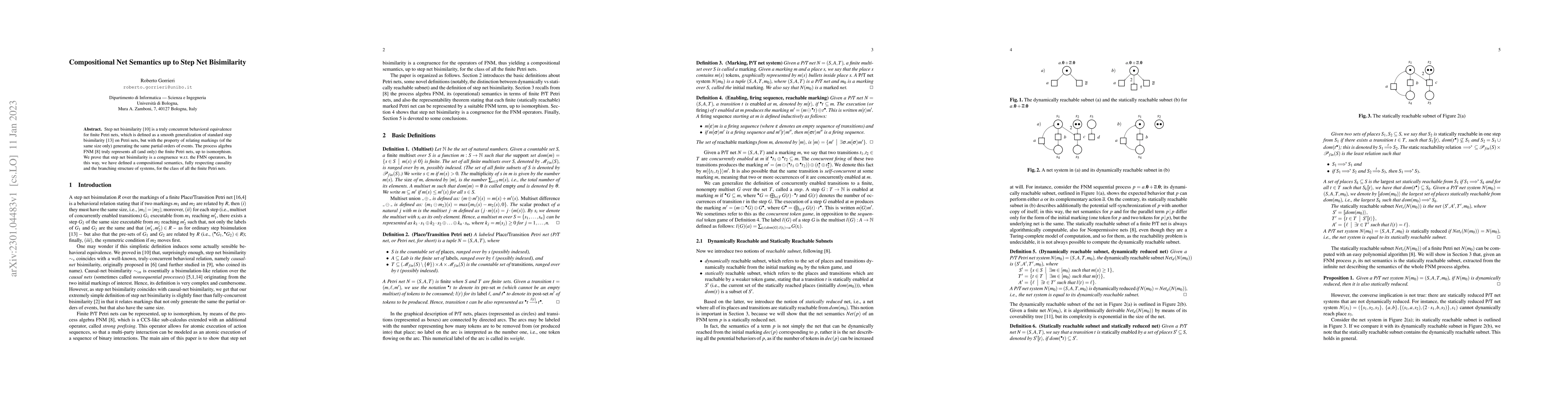 Thumbnail for Compositional Net Semantics up to Step Net Bisimilarity