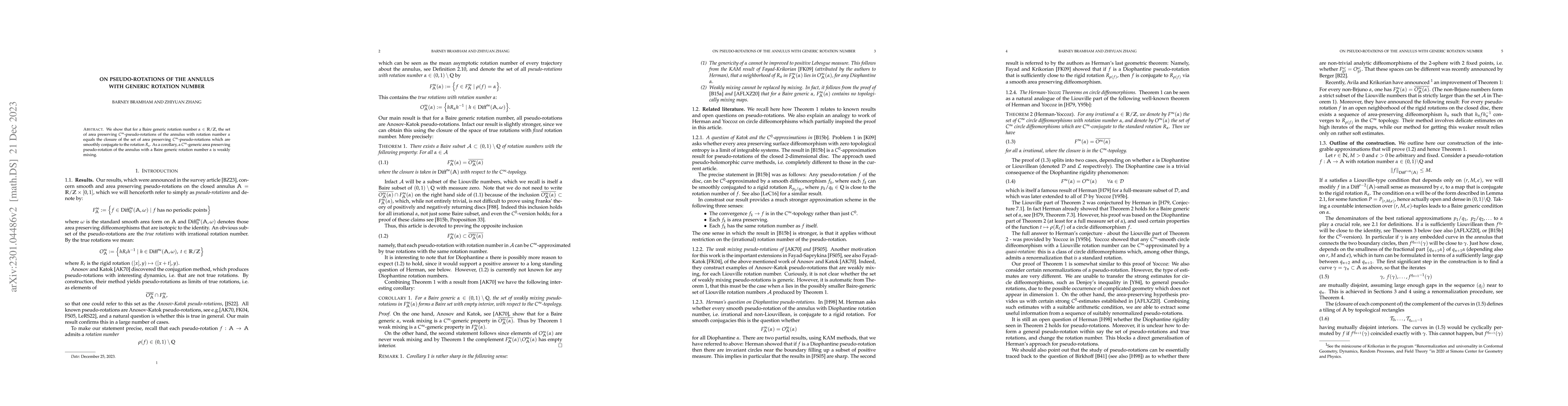 Thumbnail for On pseudo-rotations of the annulus with generic rotation number