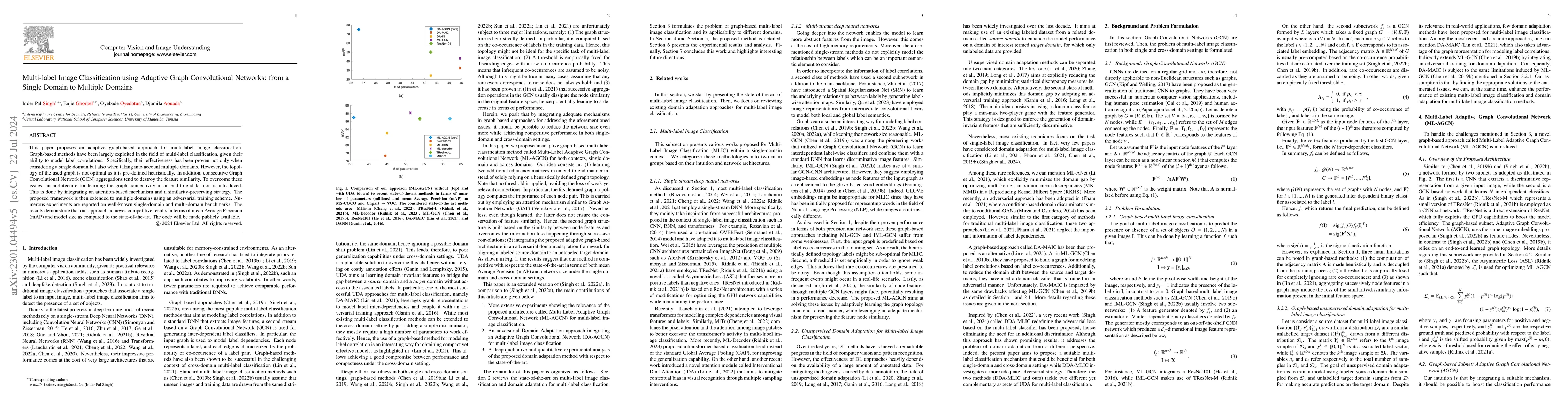 Thumbnail for Multi-label Image Classification using Adaptive Graph Convolutional
  Networks: from a Single Domain to Multiple Domains
