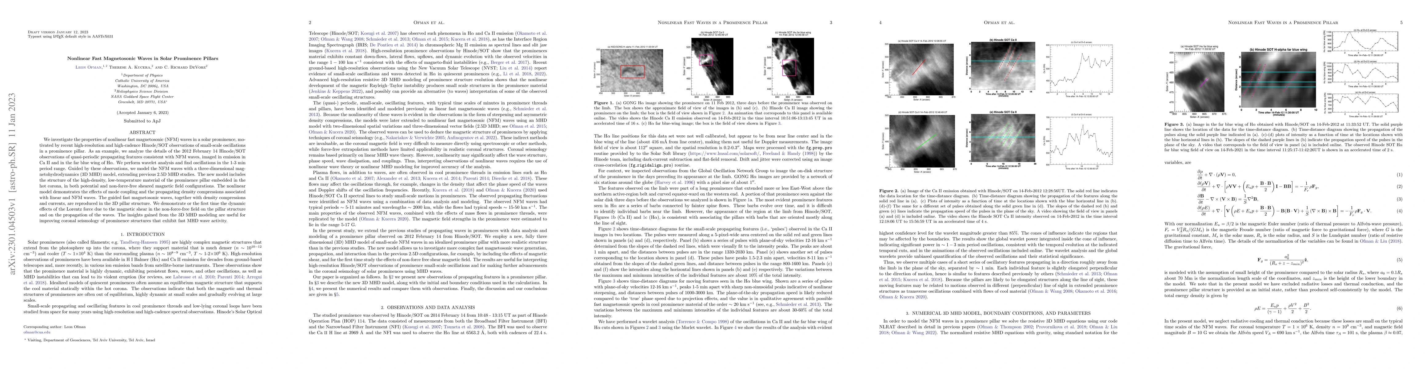 Thumbnail for Nonlinear Fast Magnetosonic Waves in Solar Prominence Pillars