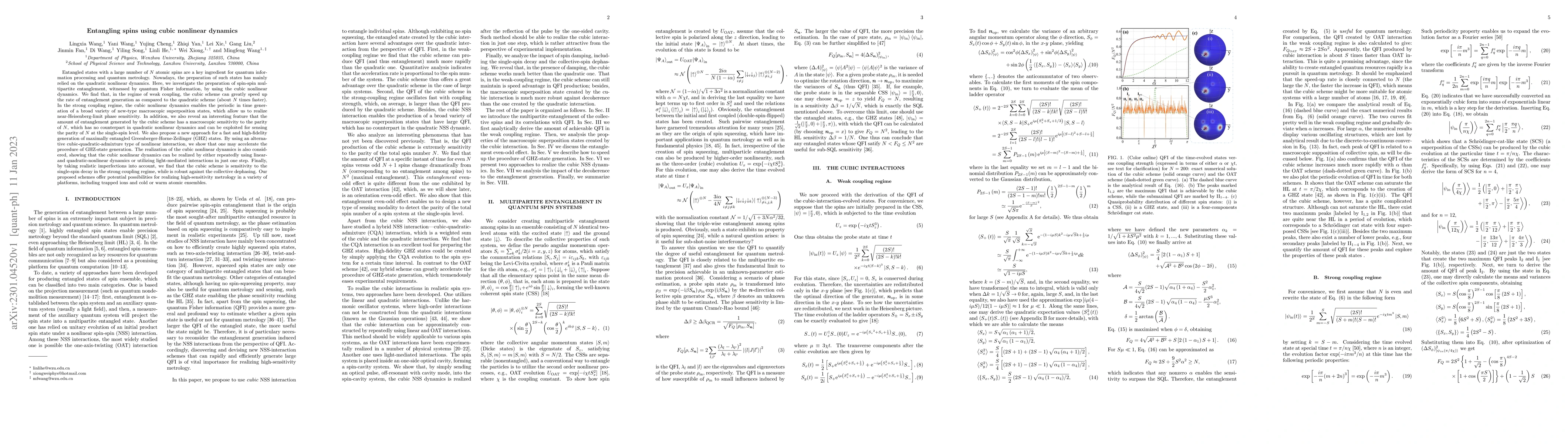 Thumbnail for Entangling spins using cubic nonlinear dynamics