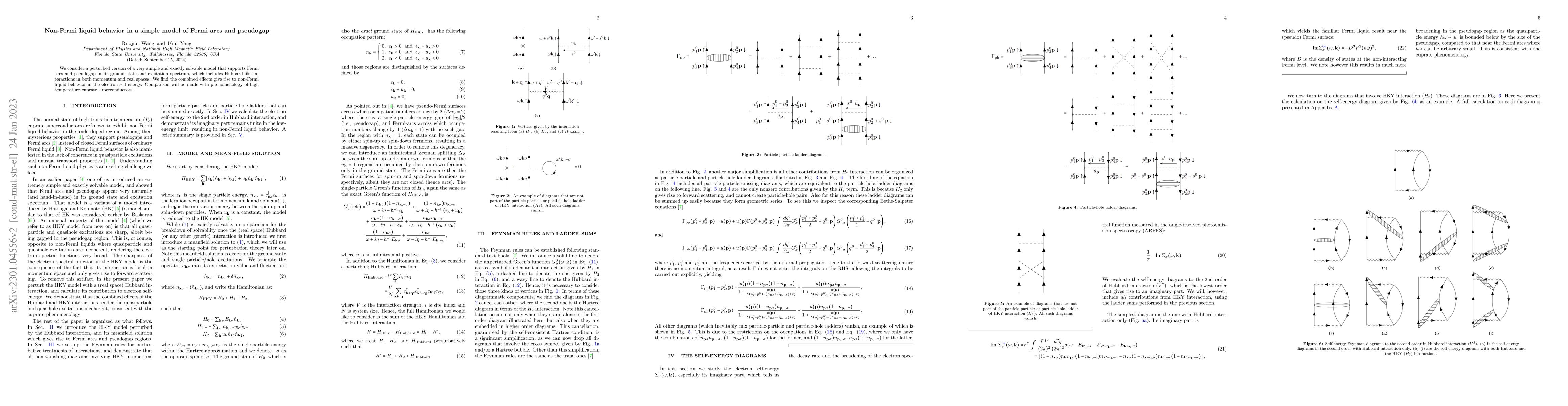 Thumbnail for Non-Fermi liquid behavior in a simple model of Fermi arcs and pseudogap