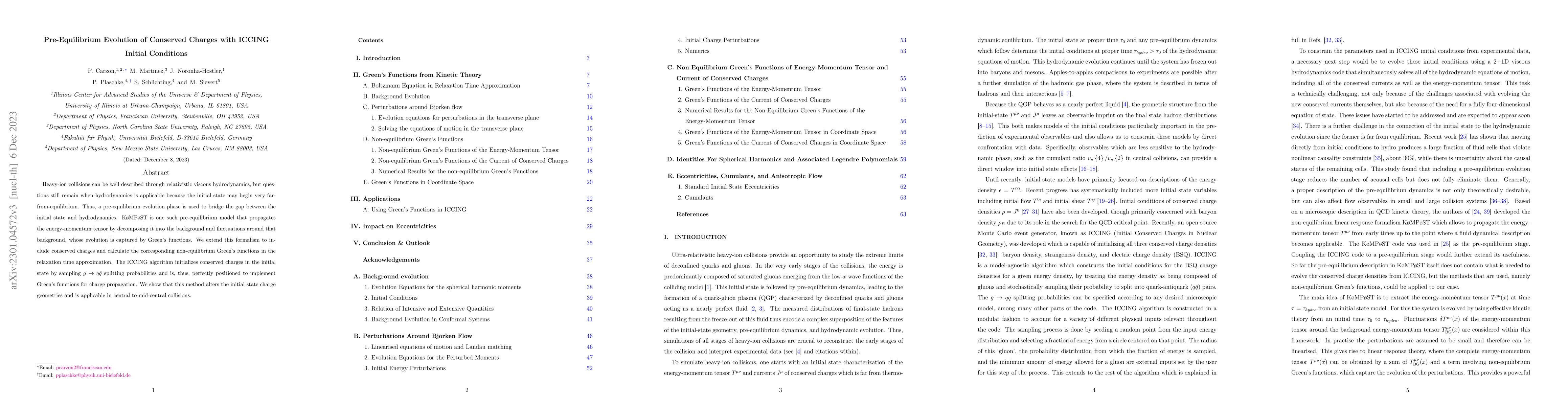 Thumbnail for Pre-Equilibrium Evolution of Conserved Charges with ICCING Initial
  Conditions