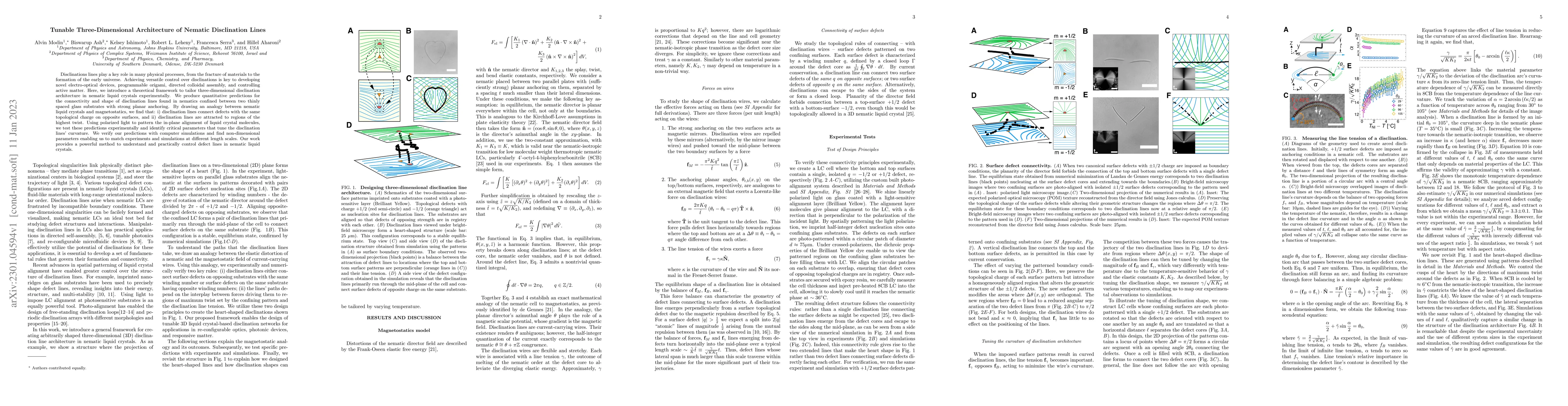 Thumbnail for Tunable Three-Dimensional Architecture of Nematic Disclination Lines