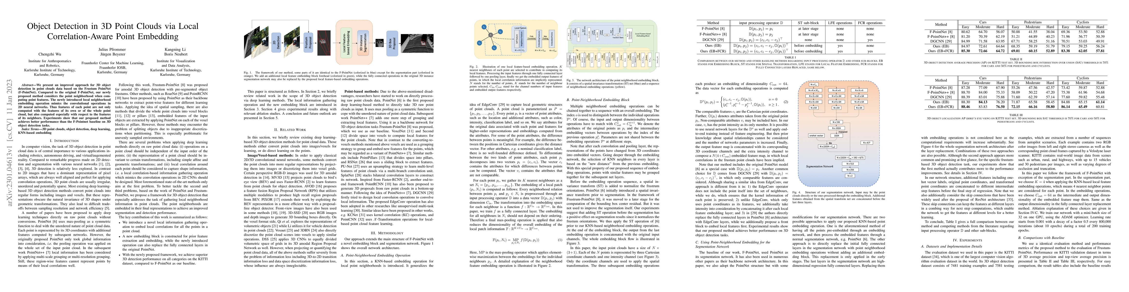 Thumbnail for Object Detection in 3D Point Clouds via Local Correlation-Aware Point
  Embedding