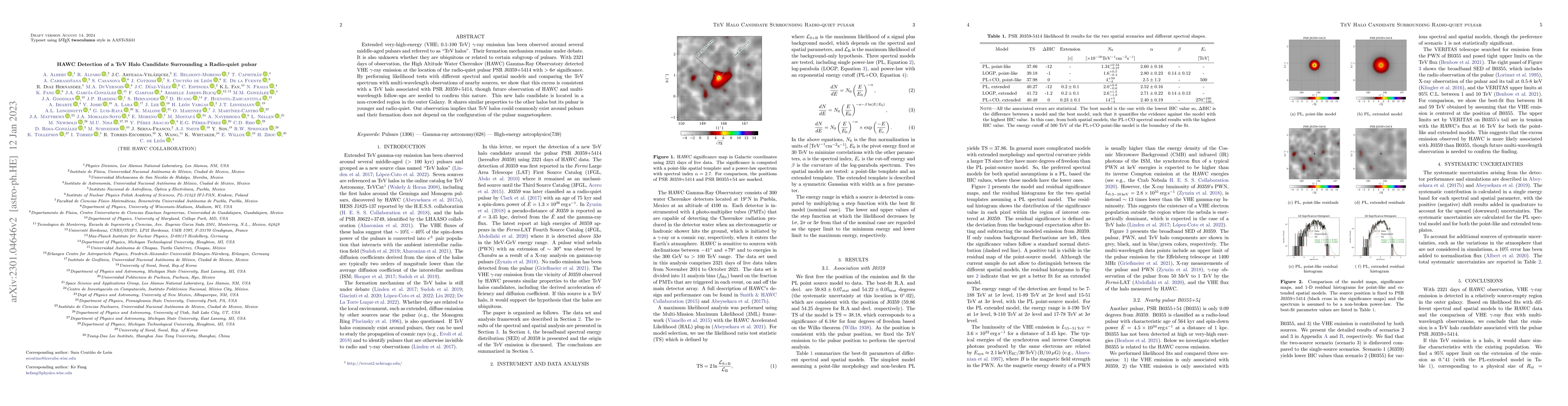 Thumbnail for HAWC Detection of a TeV Halo Candidate Surrounding a Radio-quiet pulsar