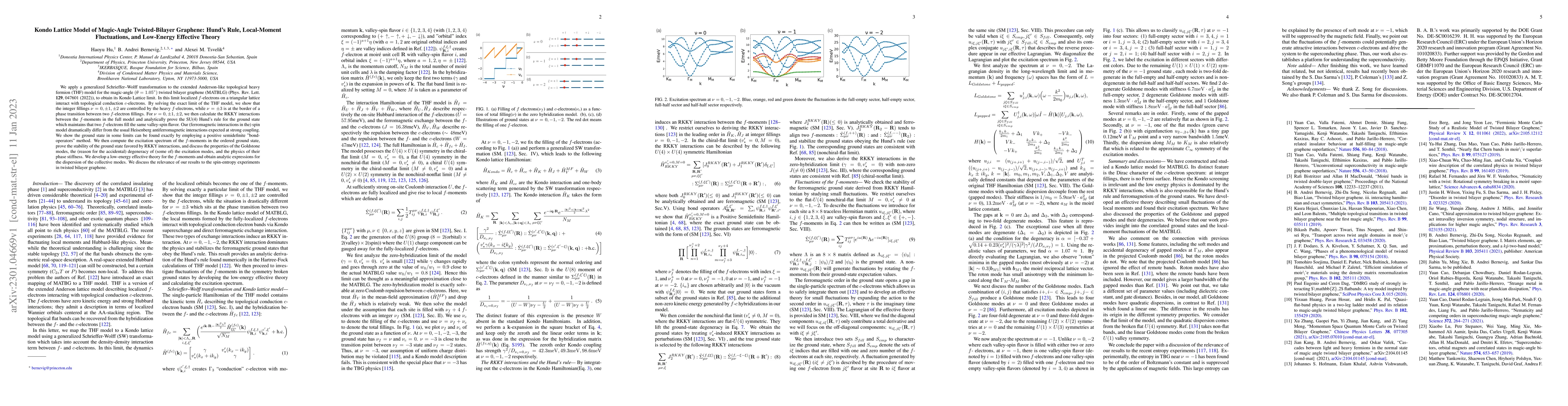 Thumbnail for Kondo Lattice Model of Magic-Angle Twisted-Bilayer Graphene: Hund's
  Rule, Local-Moment Fluctuations, and Low-Energy Effective Theory