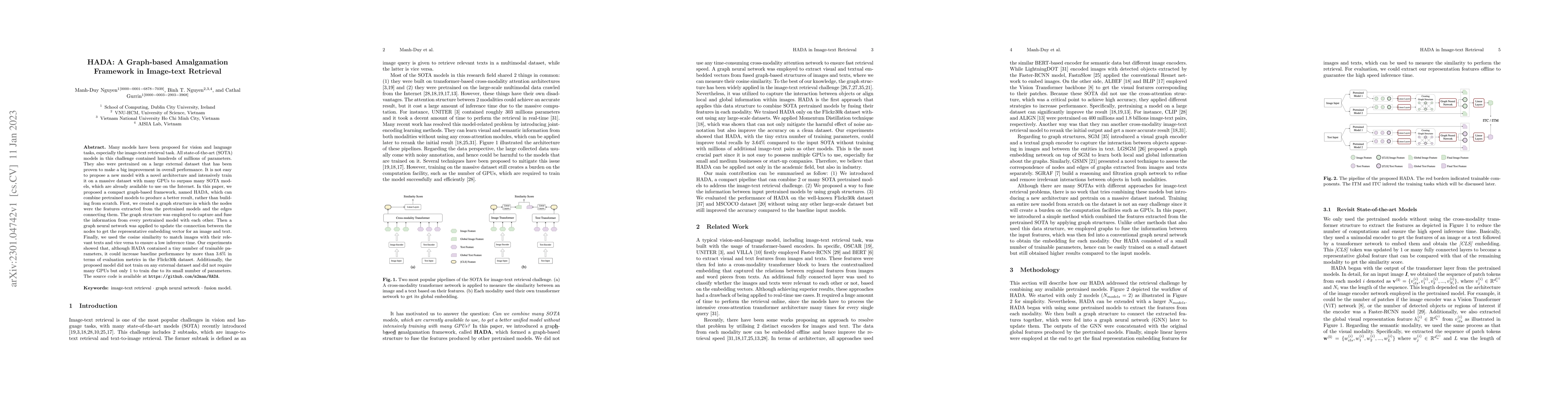 Thumbnail for HADA: A Graph-based Amalgamation Framework in Image-text Retrieval