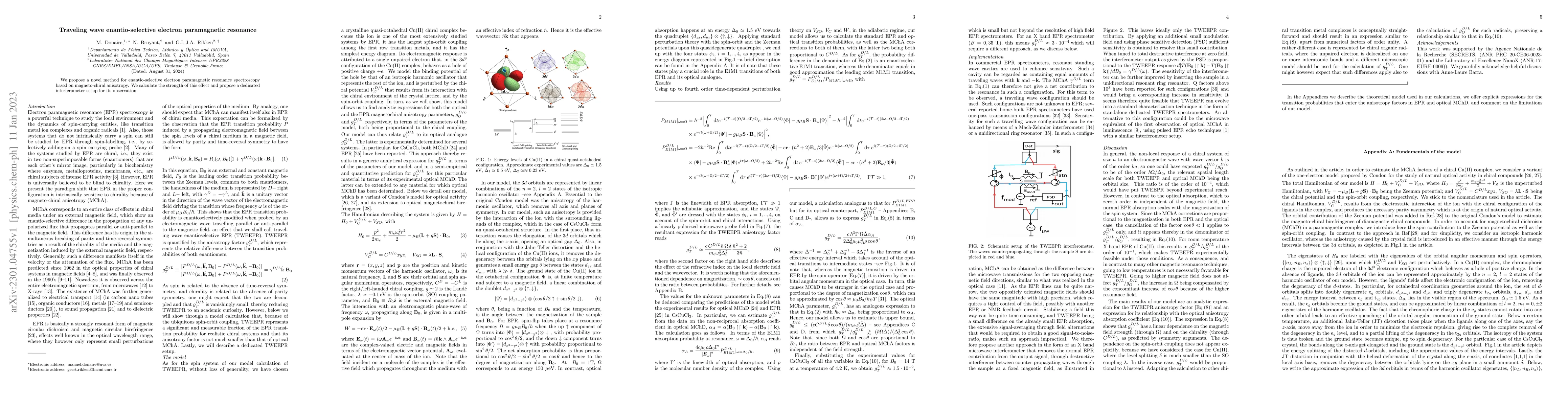 Thumbnail for Traveling wave enantio-selective electron paramagnetic resonance