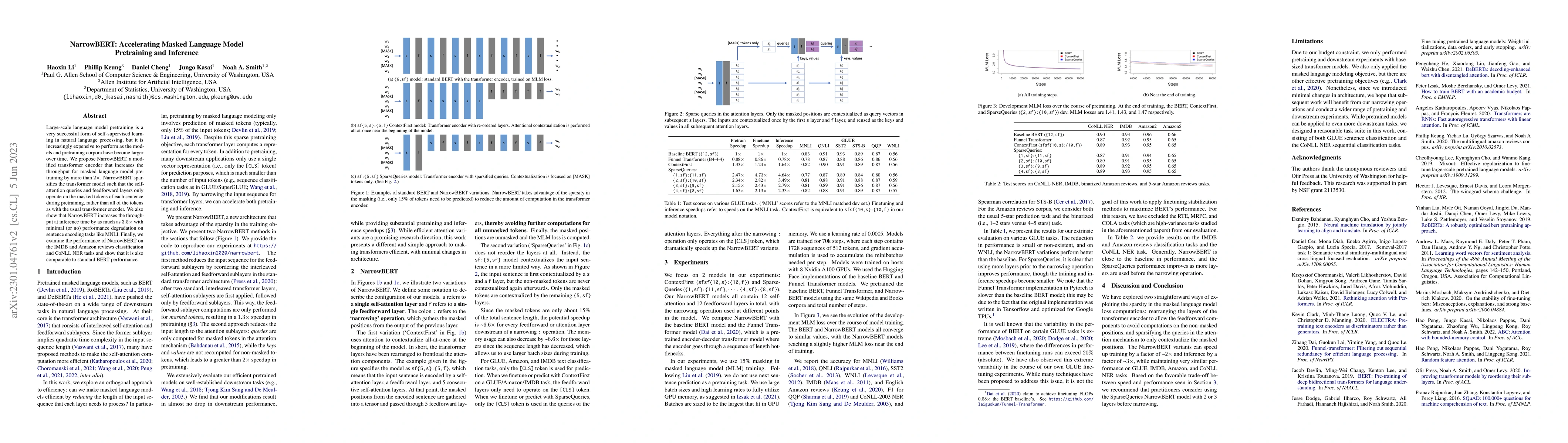 Thumbnail for NarrowBERT: Accelerating Masked Language Model Pretraining and Inference