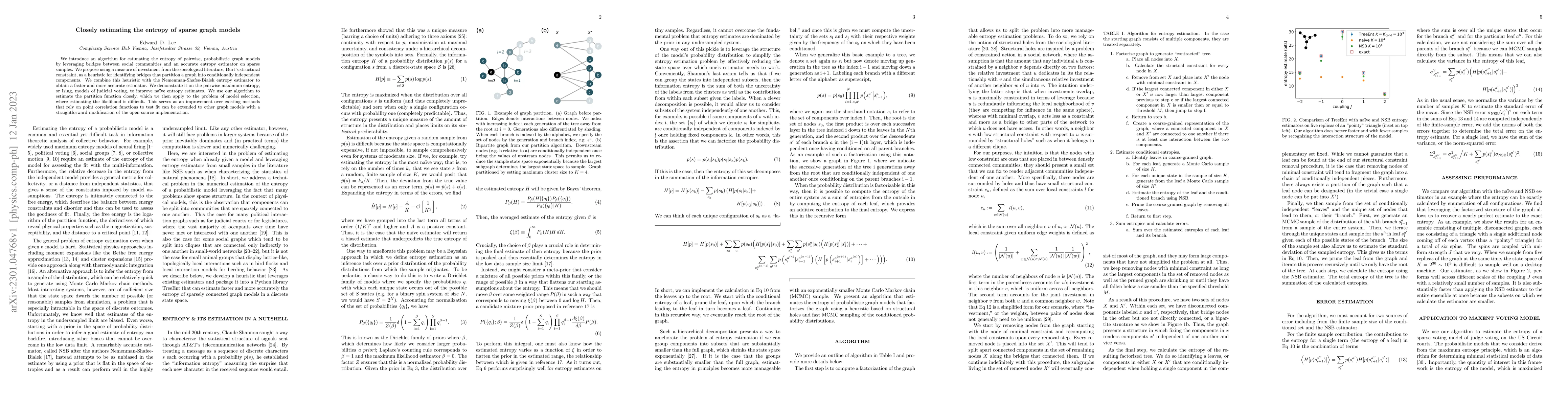 Thumbnail for Closely estimating the entropy of sparse graph models