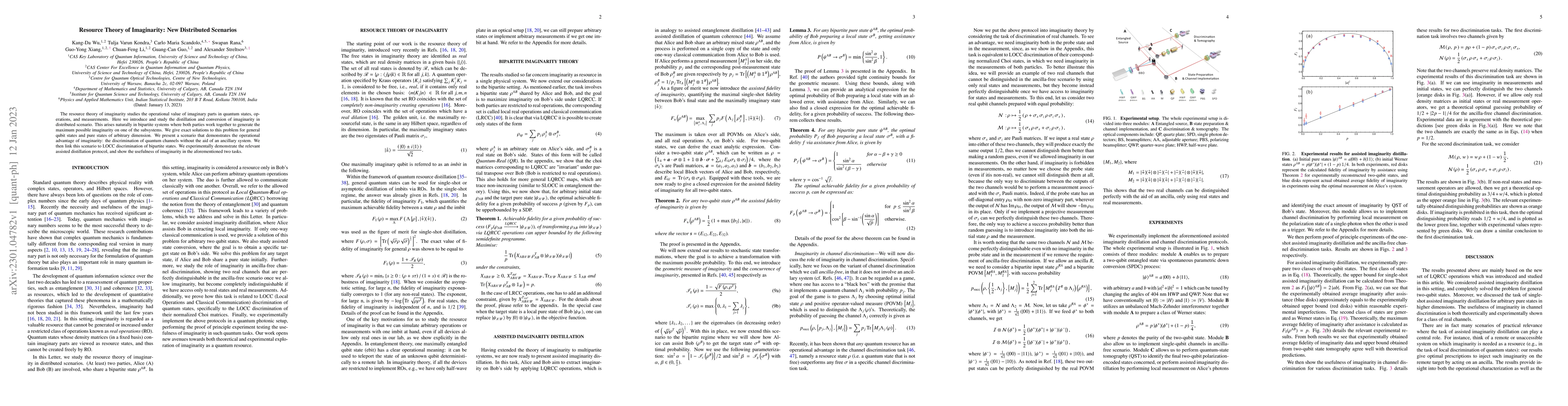 Thumbnail for Resource Theory of Imaginarity: New Distributed Scenarios