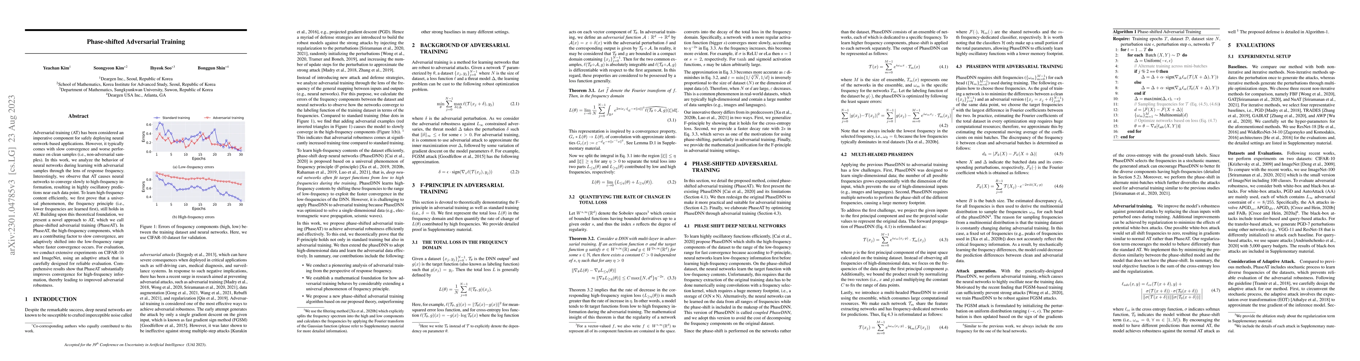 Thumbnail for Phase-shifted Adversarial Training