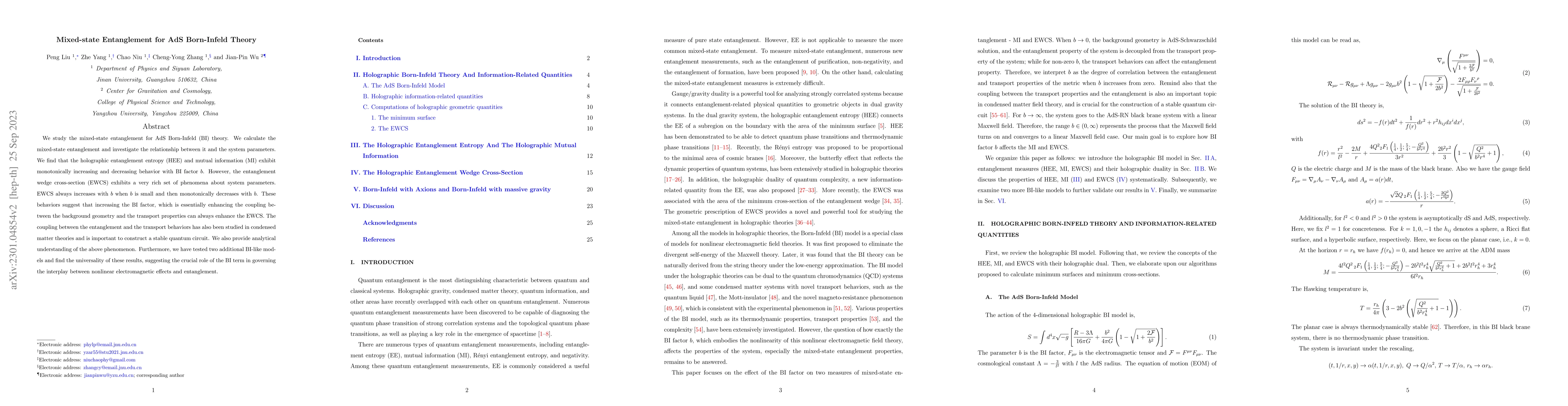 Thumbnail for Mixed-state Entanglement for AdS Born-Infeld Theory