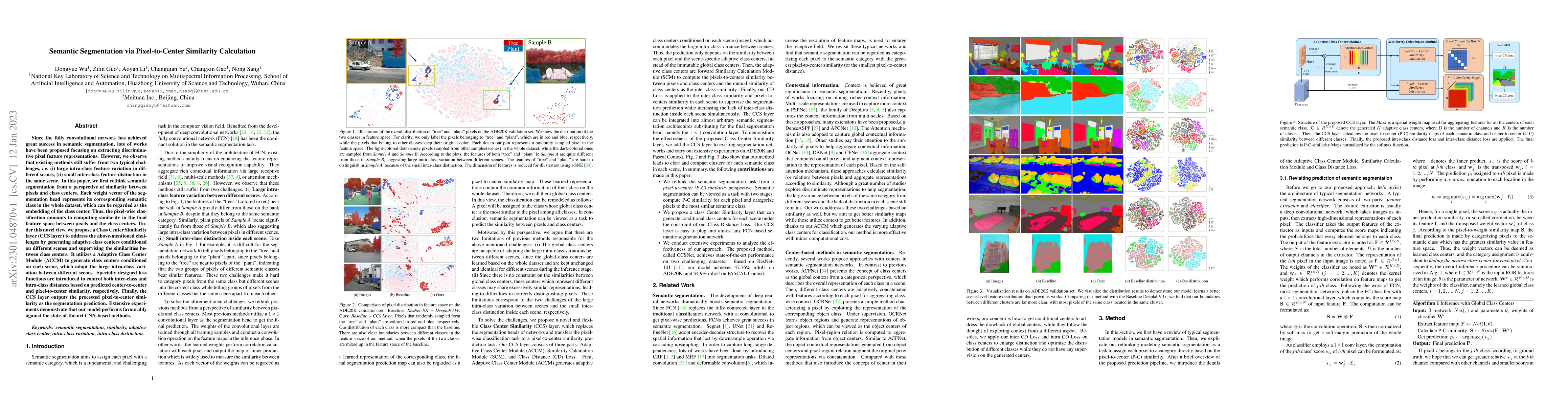 Thumbnail for Semantic Segmentation via Pixel-to-Center Similarity Calculation