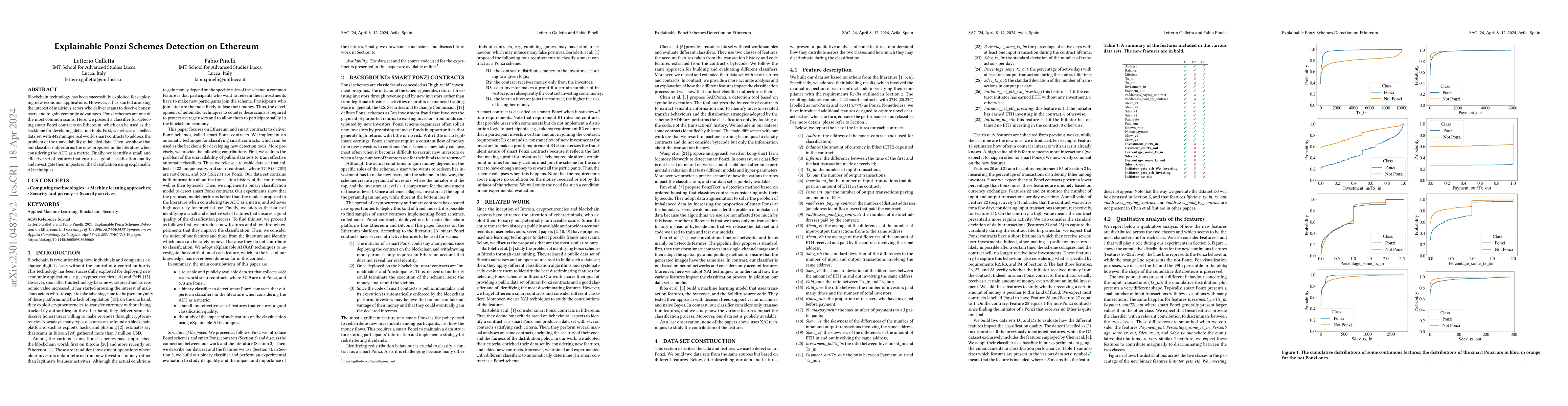 Thumbnail for Explainable Ponzi Schemes Detection on Ethereum