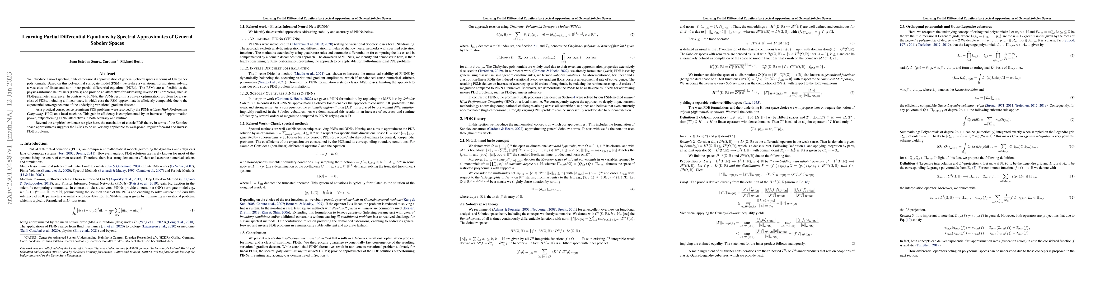 Thumbnail for Learning Partial Differential Equations by Spectral Approximates of
  General Sobolev Spaces