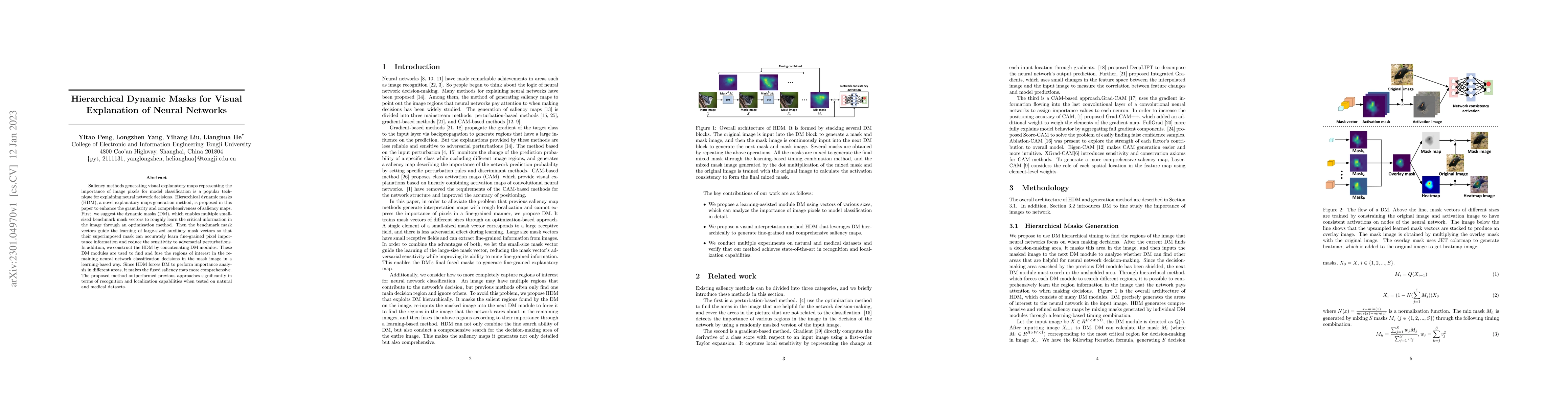 Thumbnail for Hierarchical Dynamic Masks for Visual Explanation of Neural Networks