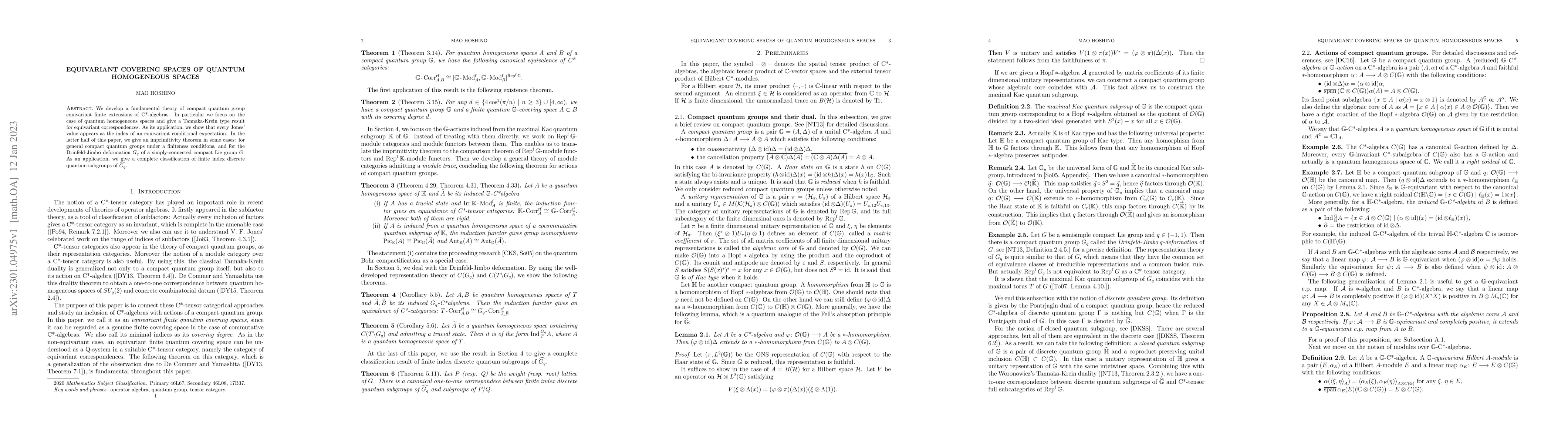 Thumbnail for Equivariant covering spaces of quantum homogeneous spaces