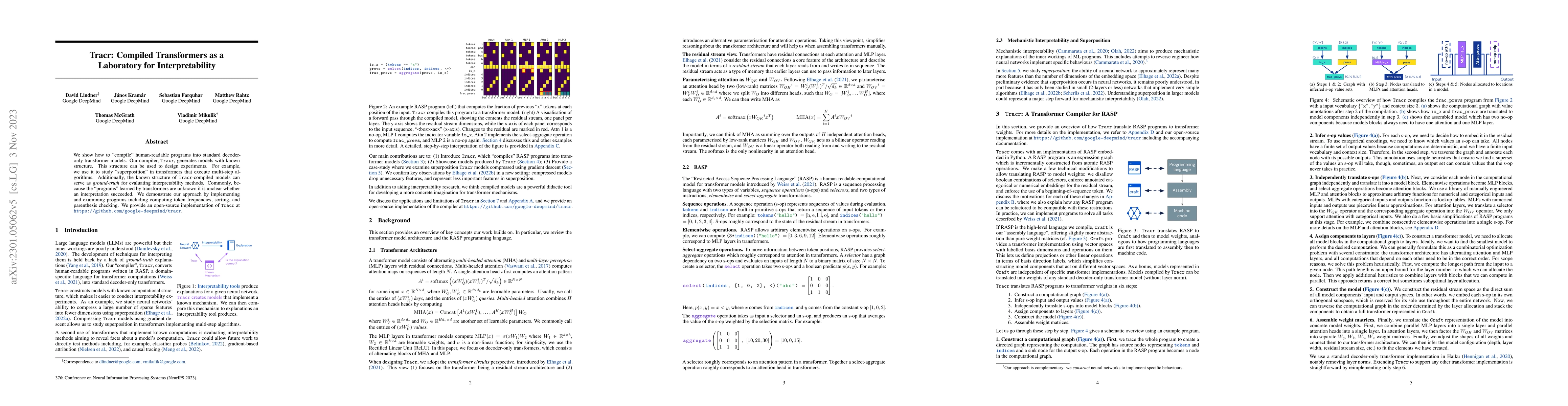 Thumbnail for Tracr: Compiled Transformers as a Laboratory for Interpretability