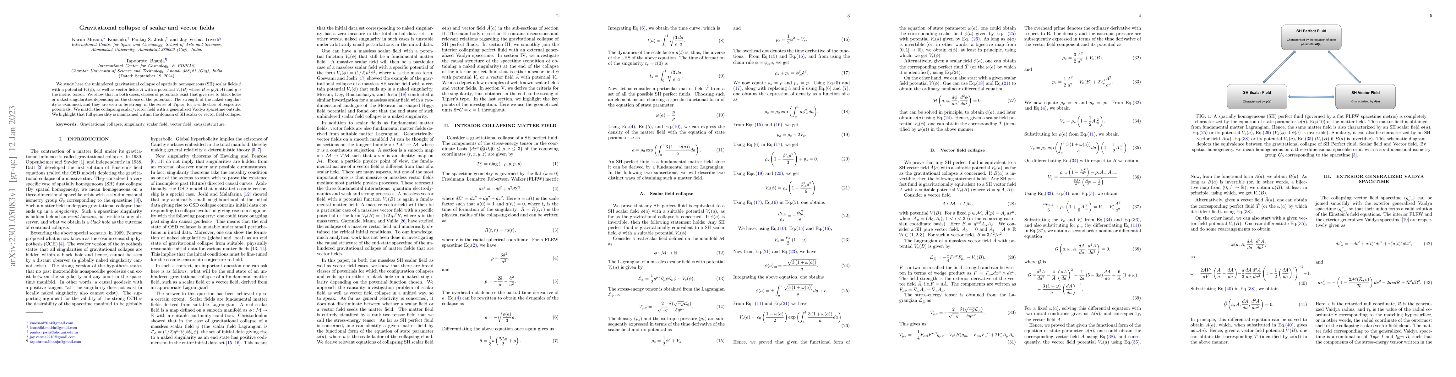 Thumbnail for Gravitational collapse of scalar and vector fields