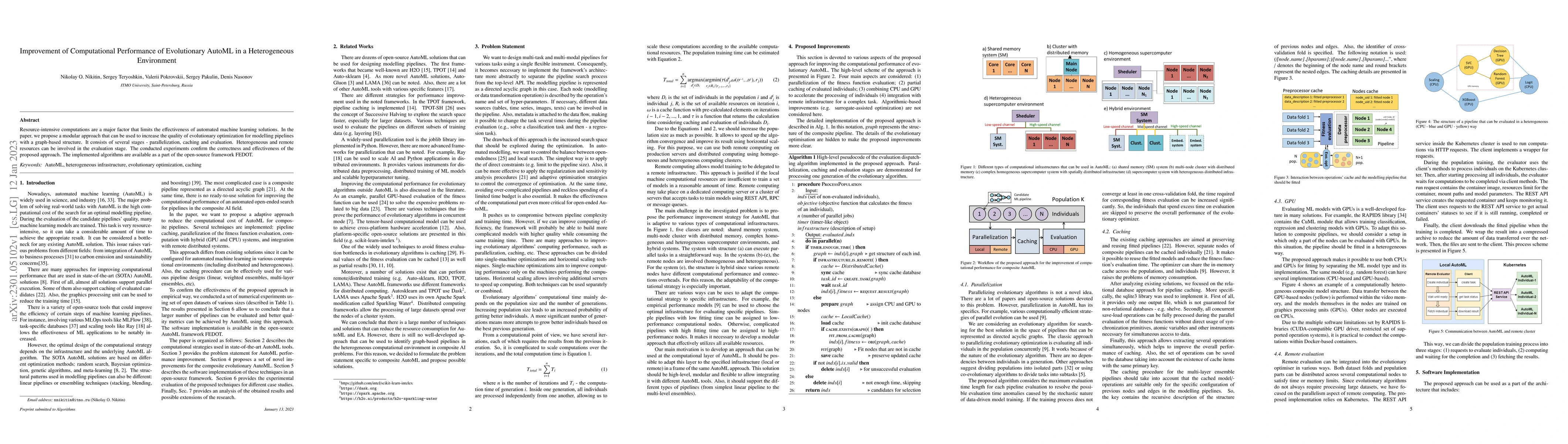 Thumbnail for Improvement of Computational Performance of Evolutionary AutoML in a
  Heterogeneous Environment