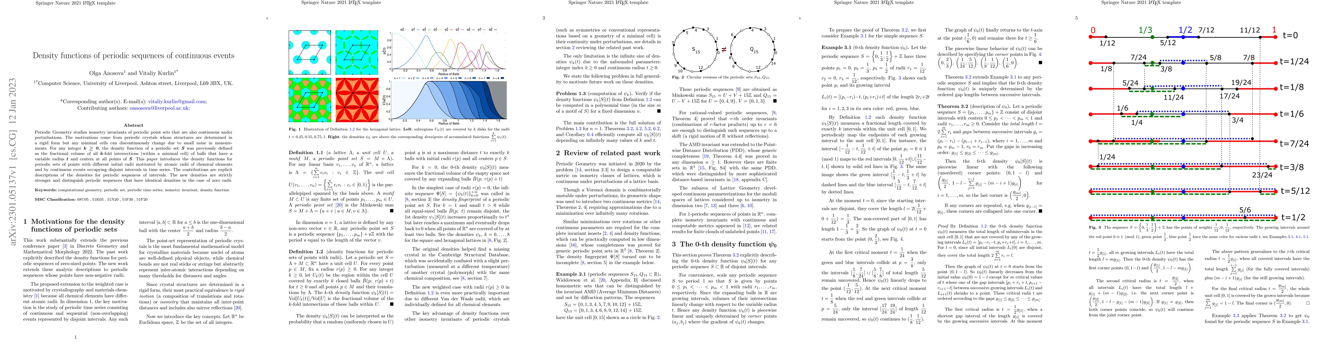 Thumbnail for Density functions of periodic sequences of continuous events