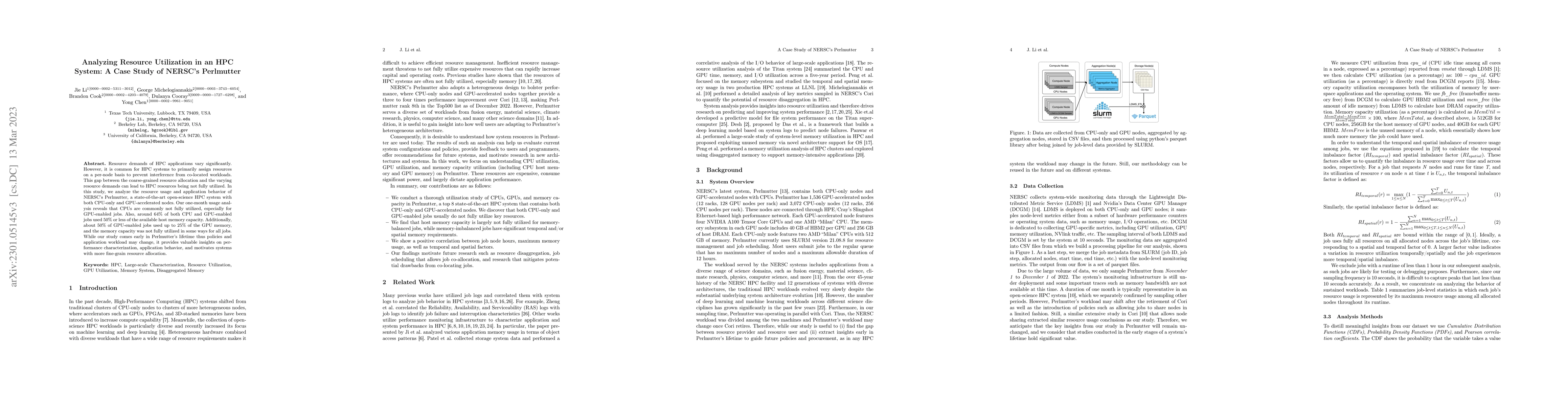 Thumbnail for Analyzing Resource Utilization in an HPC System: A Case Study of NERSC
  Perlmutter