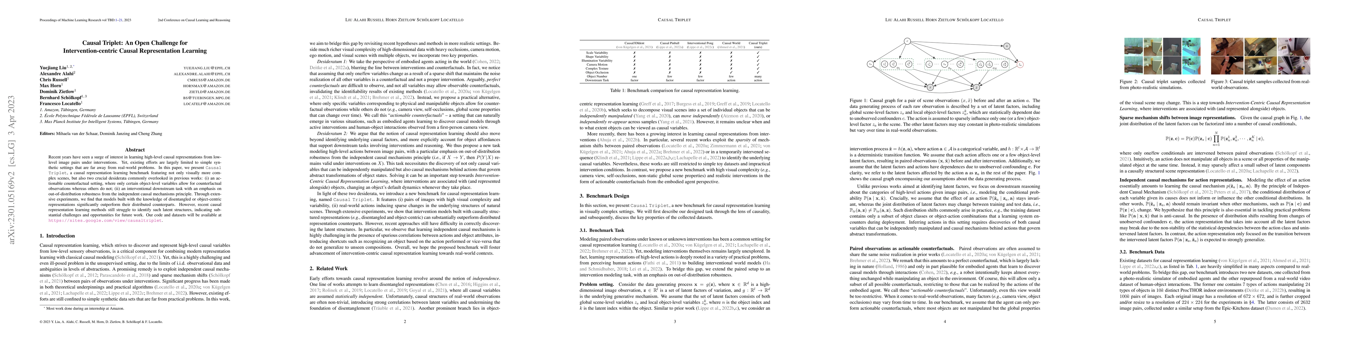 Thumbnail for Causal Triplet: An Open Challenge for Intervention-centric Causal
  Representation Learning