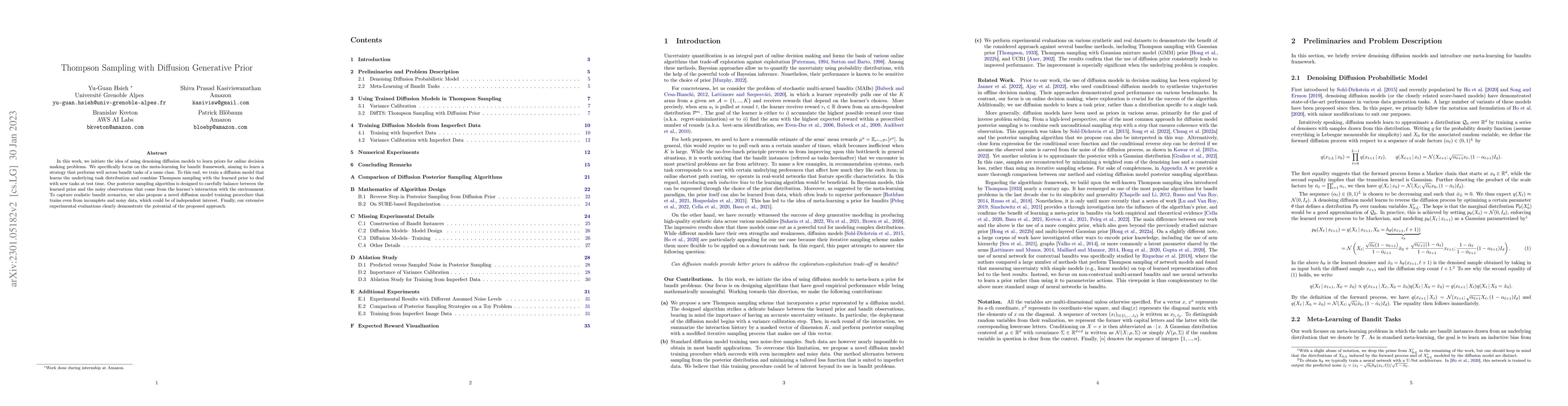 Thumbnail for Thompson Sampling with Diffusion Generative Prior
