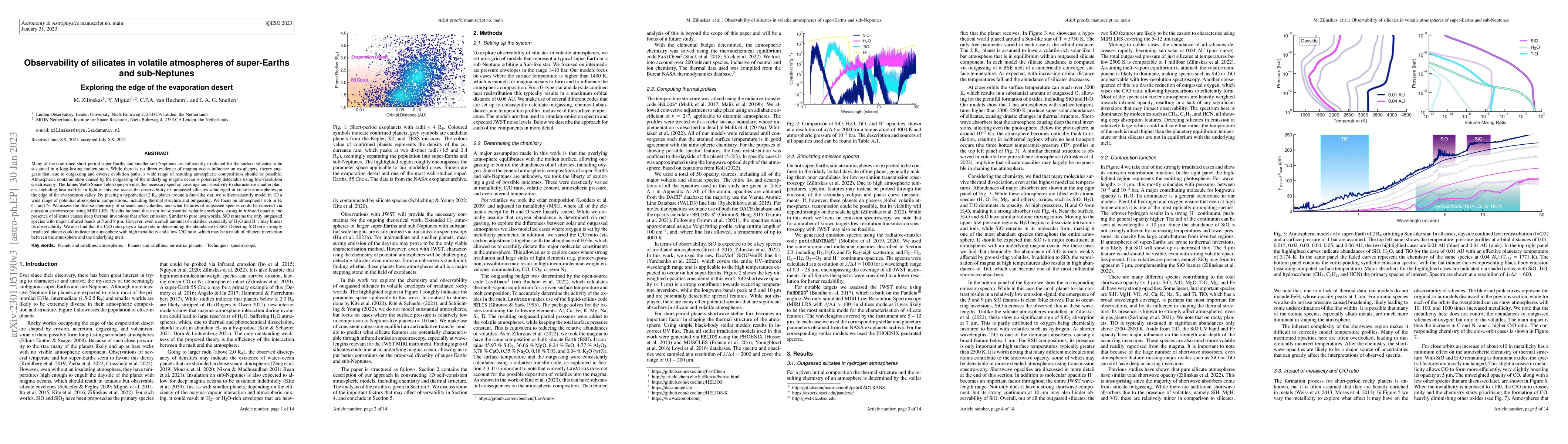 Thumbnail for Observability of silicates in volatile atmospheres of super-Earths and
  sub-Neptunes
