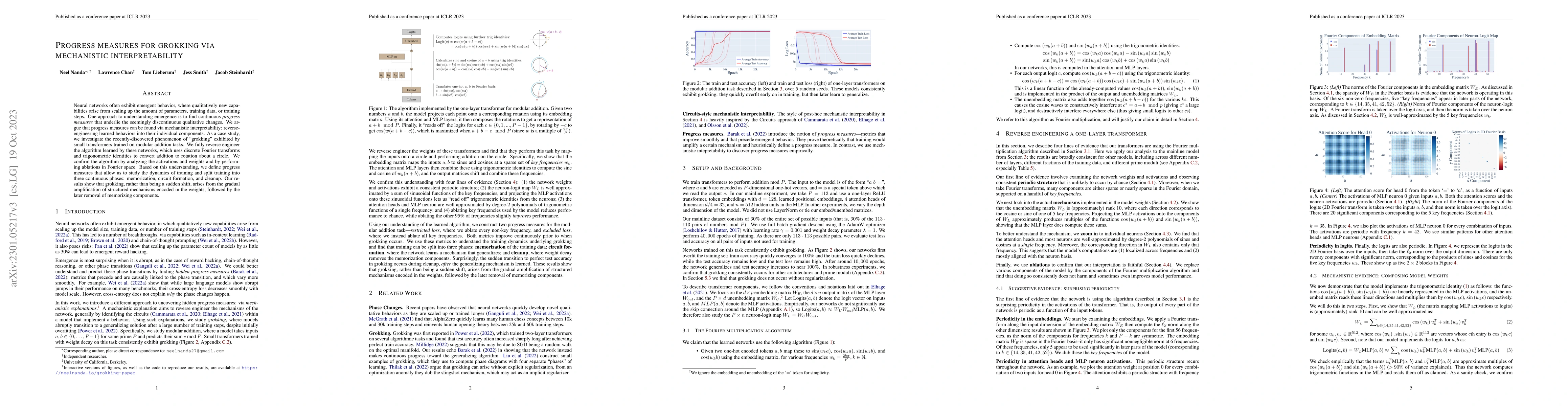 Thumbnail for Progress measures for grokking via mechanistic interpretability