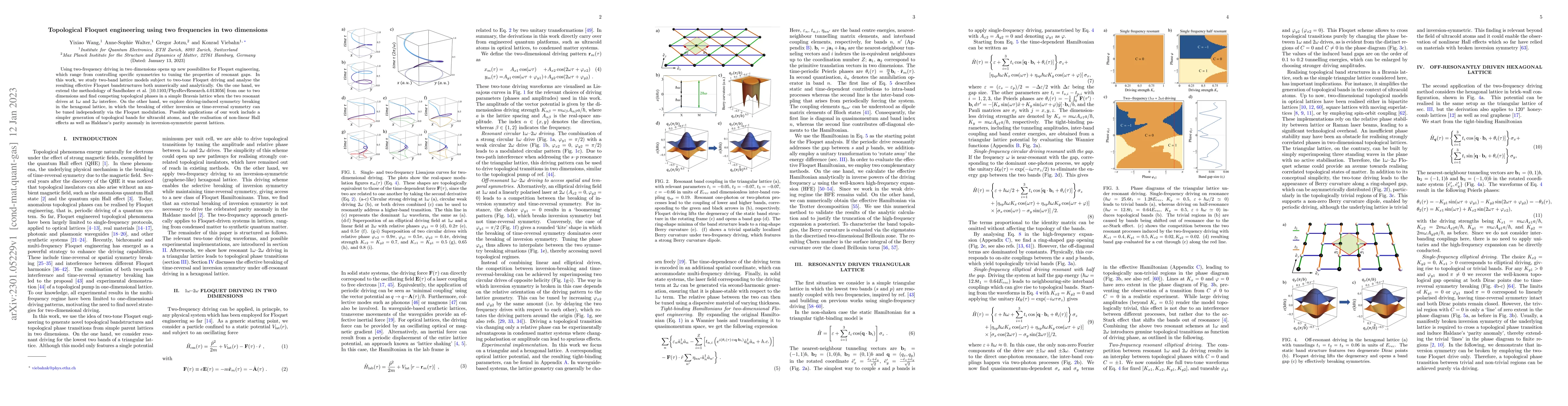 Thumbnail for Topological Floquet engineering using two frequencies in two dimensions