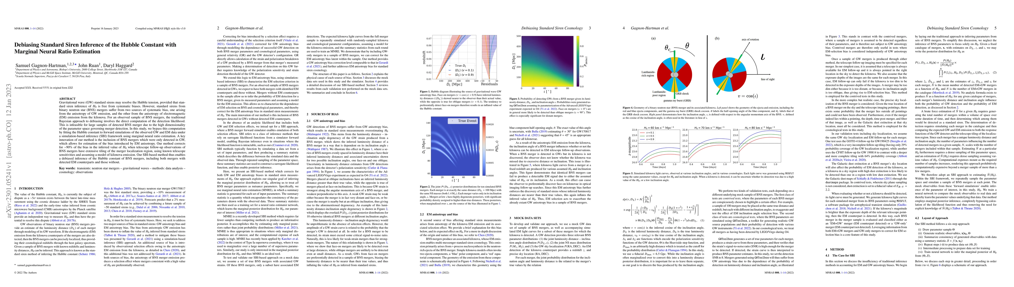 Thumbnail for Debiasing Standard Siren Inference of the Hubble Constant with Marginal
  Neural Ratio Estimation