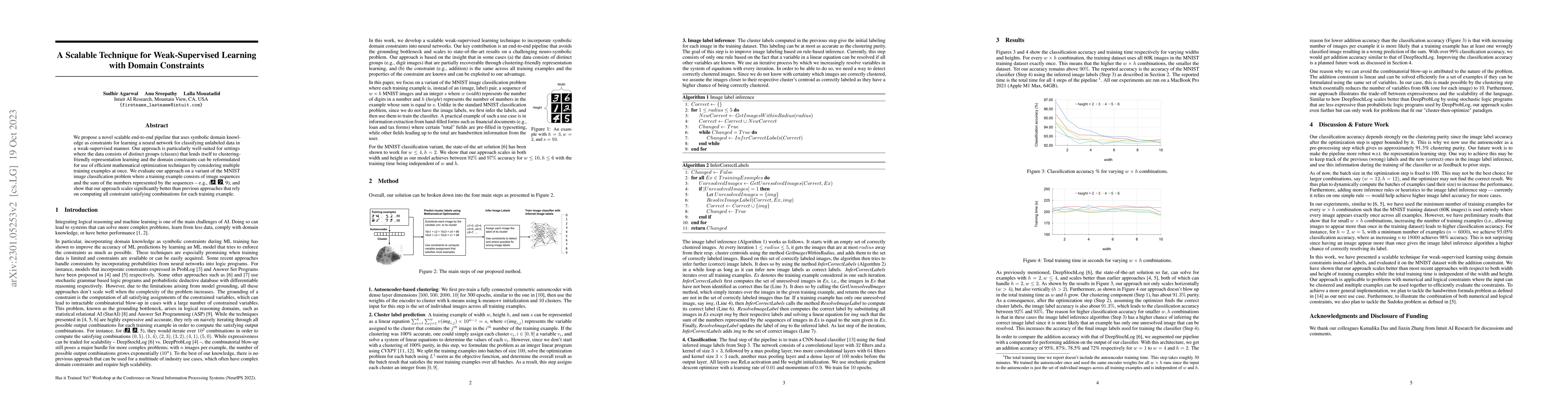 Thumbnail for A Scalable Technique for Weak-Supervised Learning with Domain
  Constraints