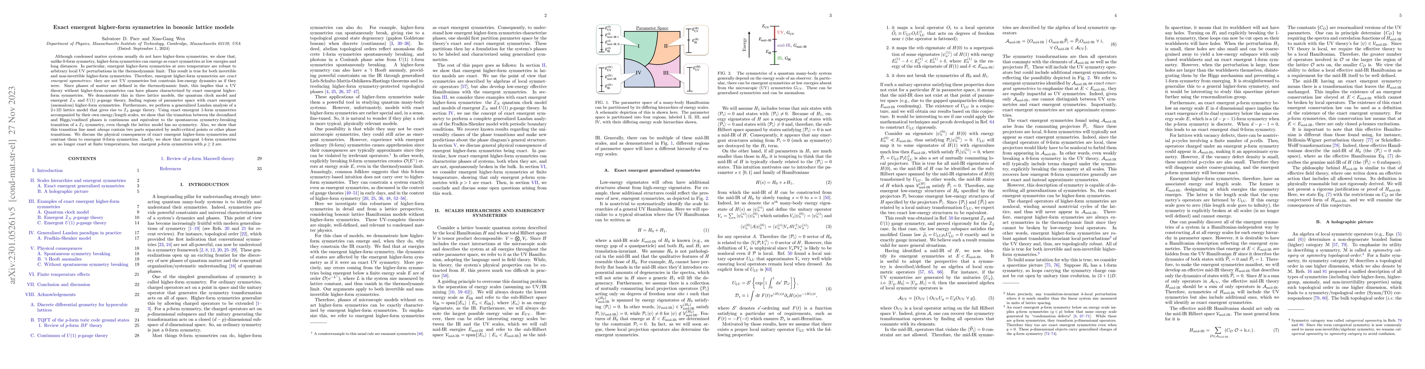 Thumbnail for Exact emergent higher-form symmetries in bosonic lattice models