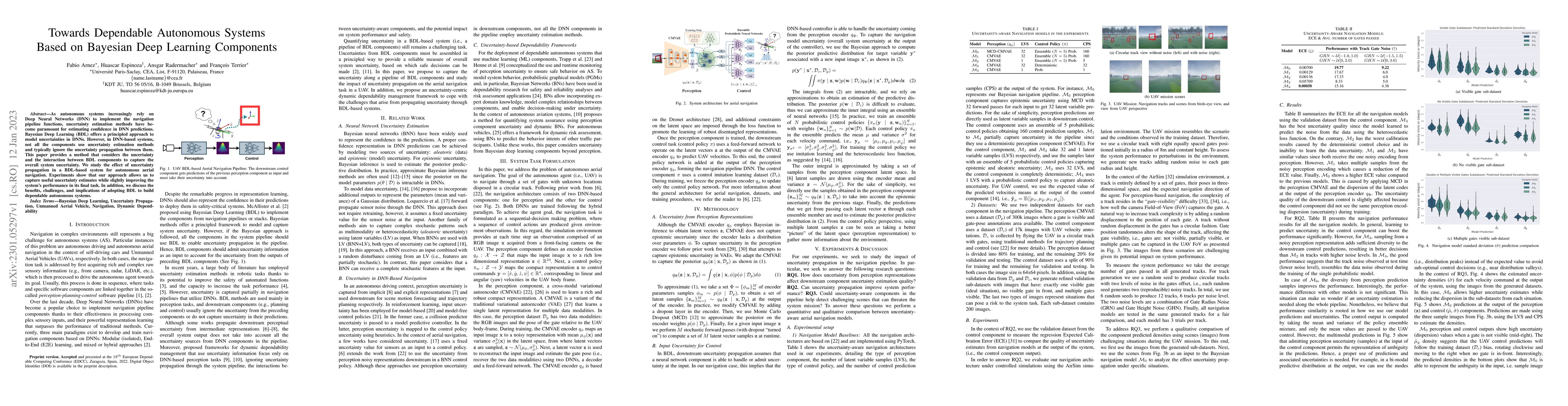 Thumbnail for Towards Dependable Autonomous Systems Based on Bayesian Deep Learning
  Components