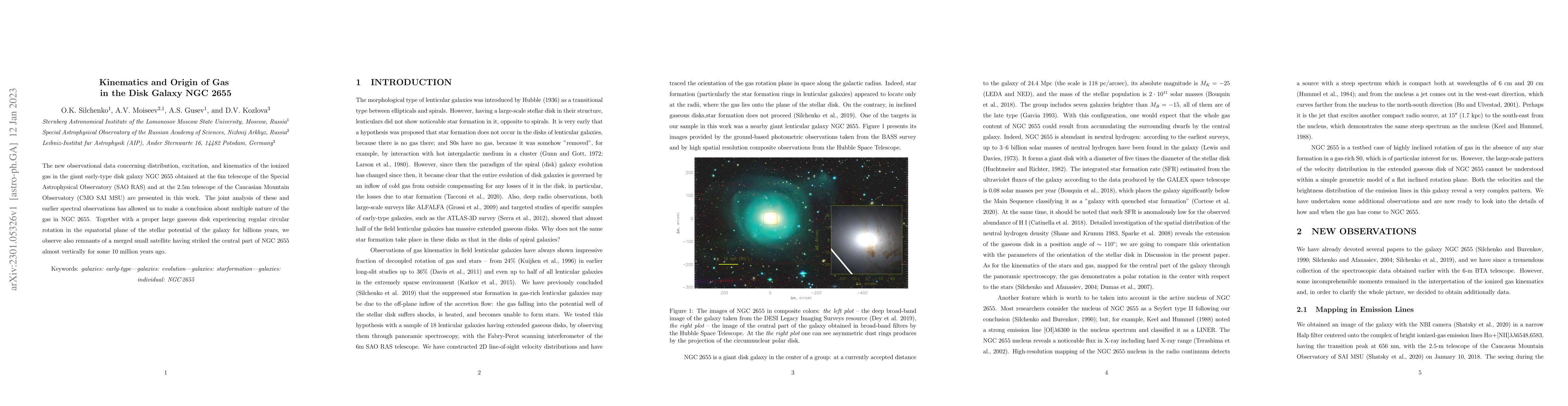 Thumbnail for Kinematics and Origin of Gas in the Disk Galaxy NGC 2655