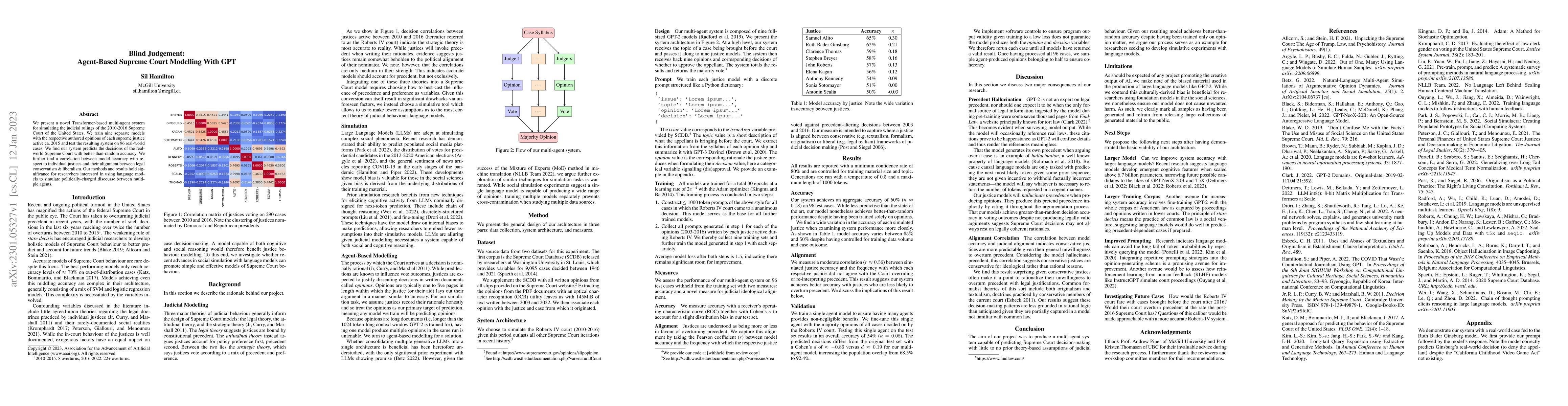 Thumbnail for Blind Judgement: Agent-Based Supreme Court Modelling With GPT