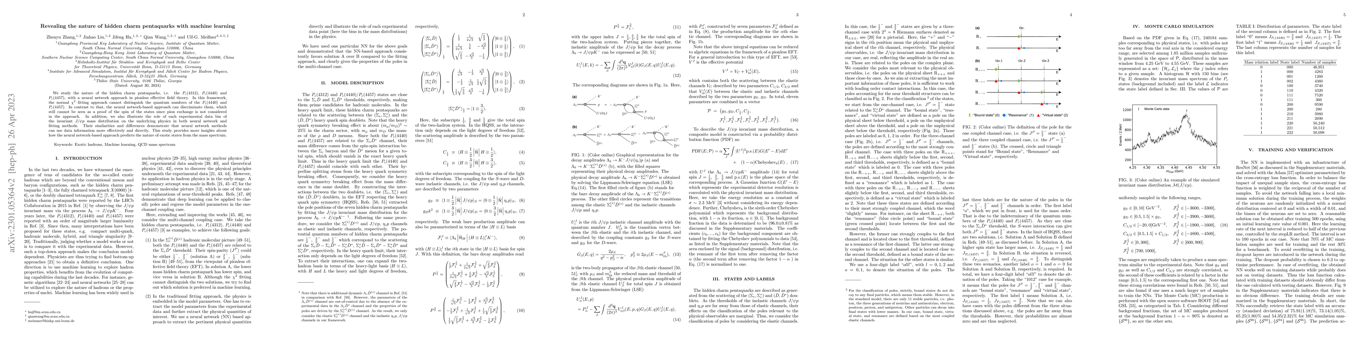 Thumbnail for Revealing the nature of hidden charm pentaquarks with machine learning
