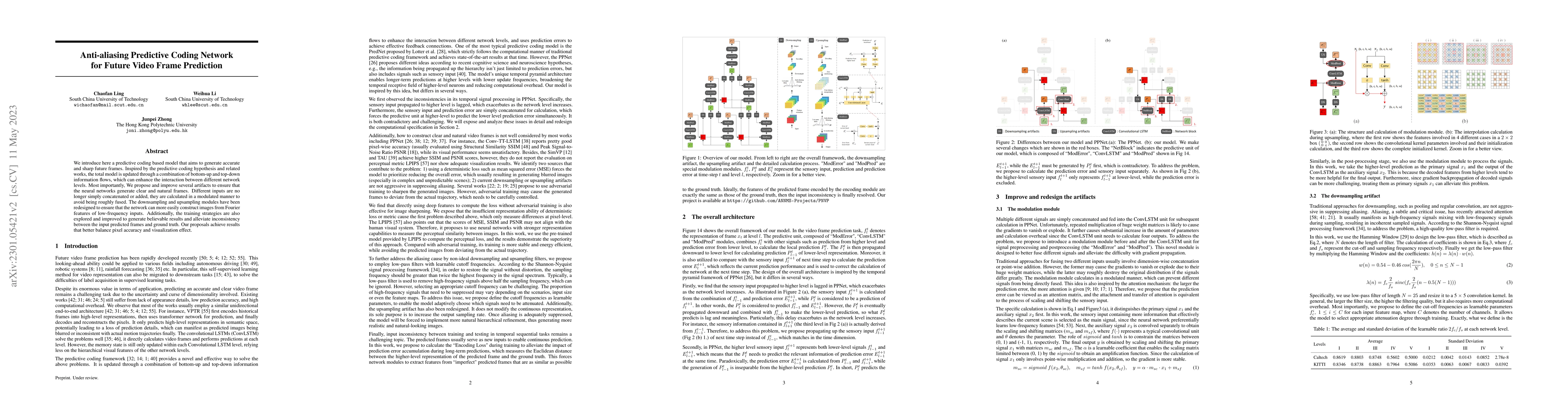 Thumbnail for Anti-aliasing Predictive Coding Network for Future Video Frame
  Prediction