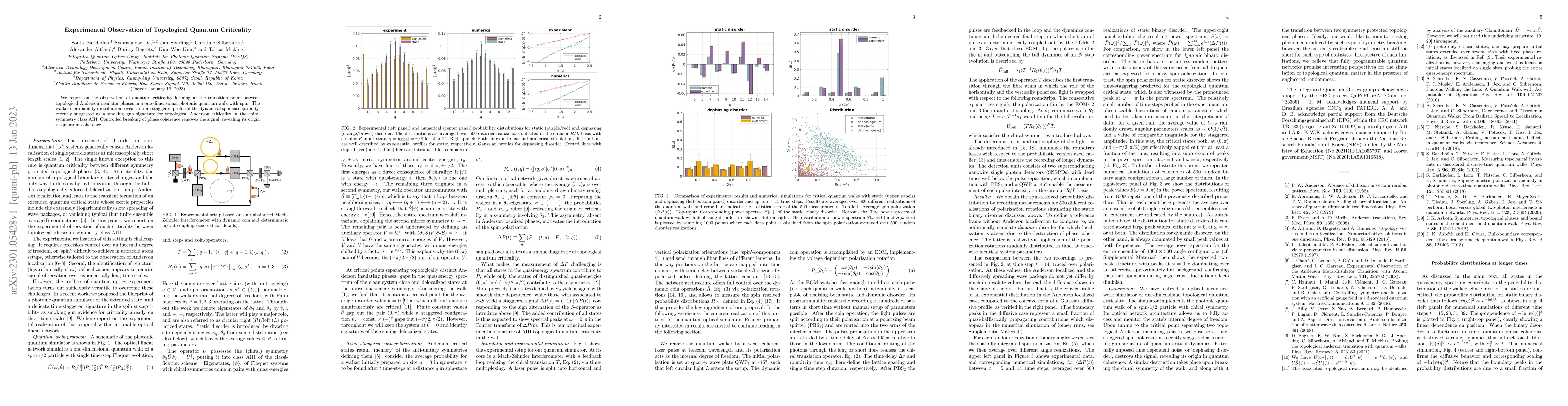 Thumbnail for Experimental Observation of Topological Quantum Criticality