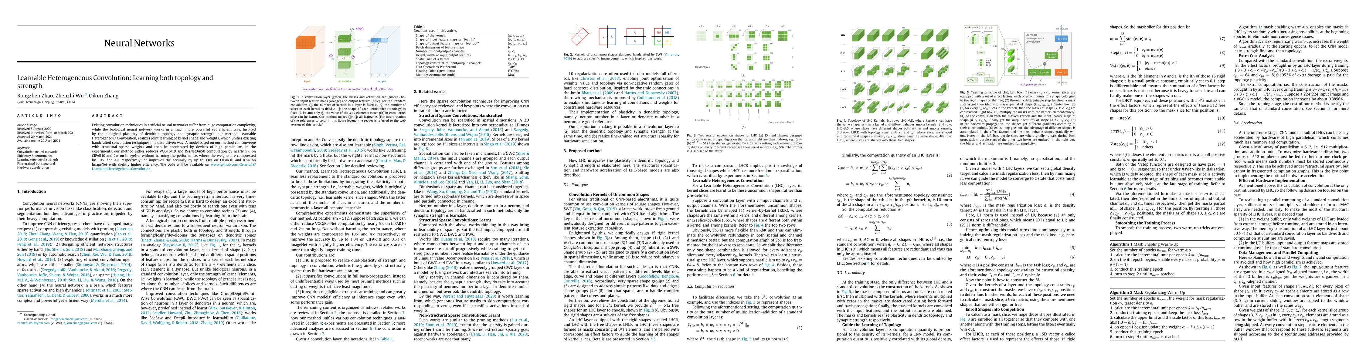 Thumbnail for Learnable Heterogeneous Convolution: Learning both topology and strength