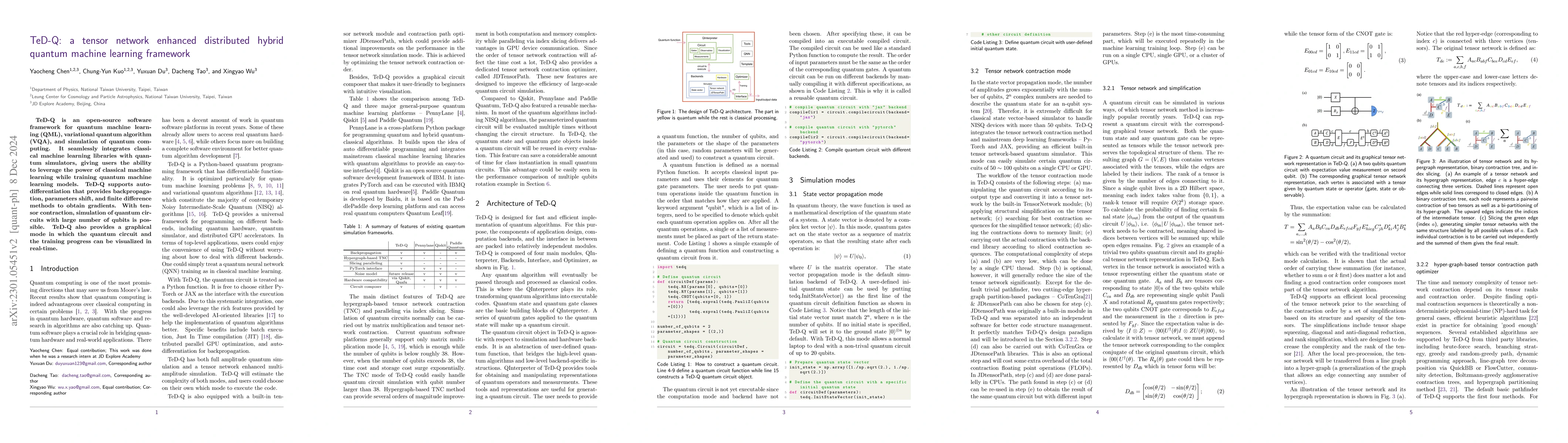 Thumbnail for TeD-Q: a tensor network enhanced distributed hybrid quantum machine
  learning framework