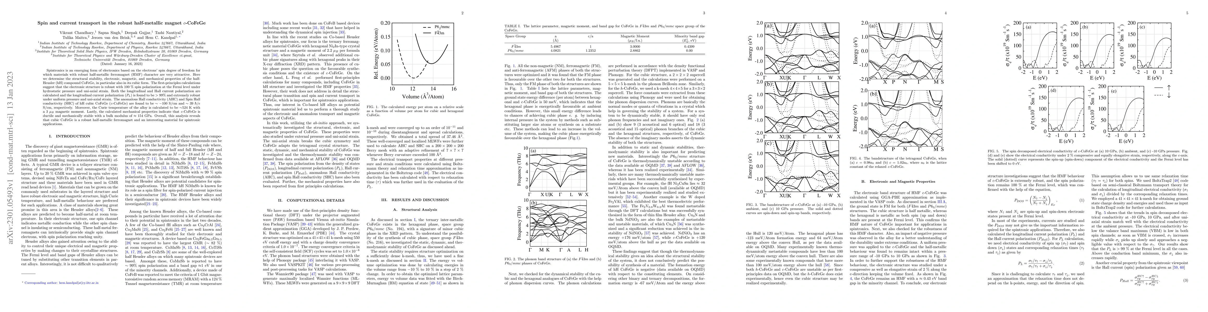 Thumbnail for Spin and current transport in the robust half-metallic magnet $c$-CoFeGe