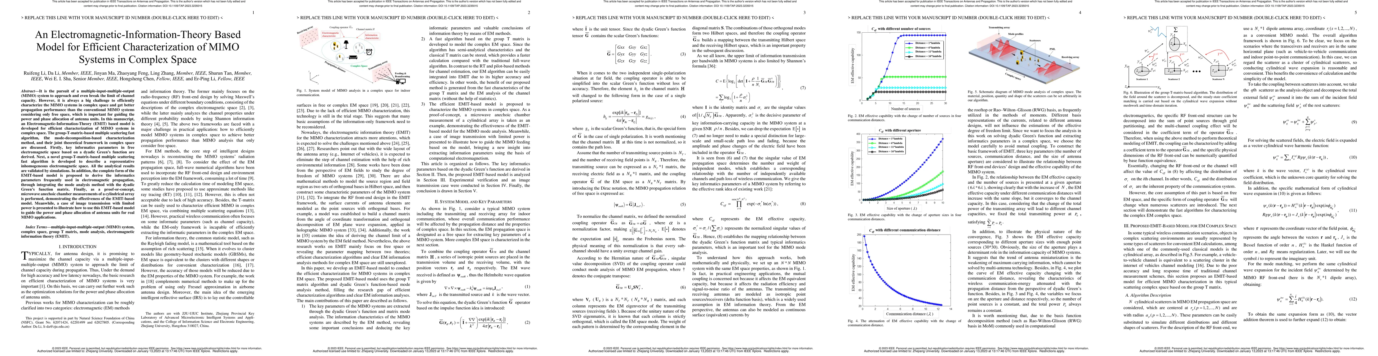 Thumbnail for An Electromagnetic-Information-Theory Based Model for Efficient
  Characterization of MIMO Systems in Complex Space