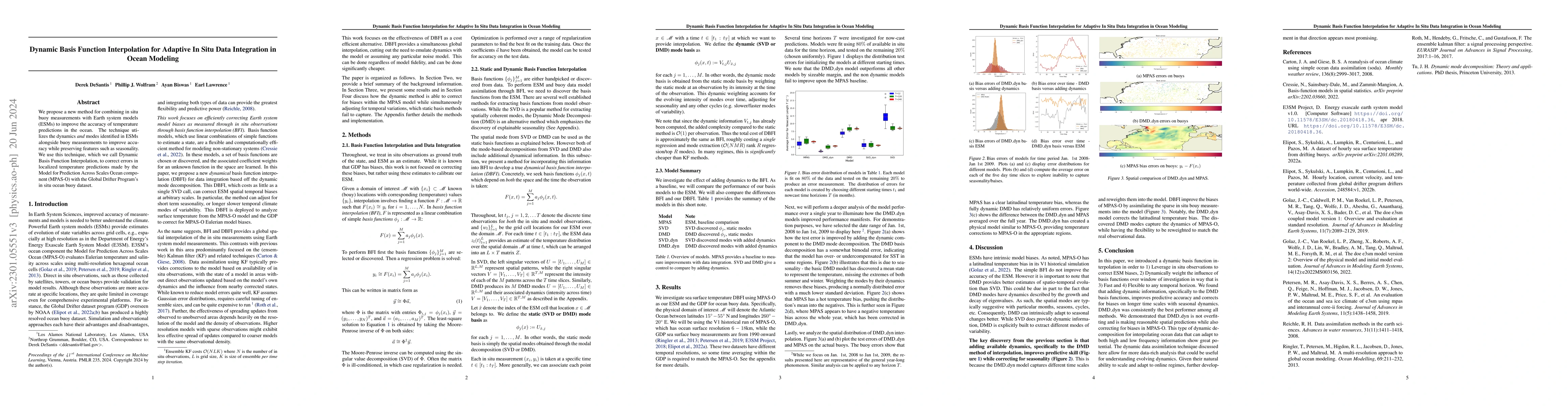 Thumbnail for Dynamic Basis Function Interpolation for Adaptive In Situ Data
  Integration in Ocean Modeling